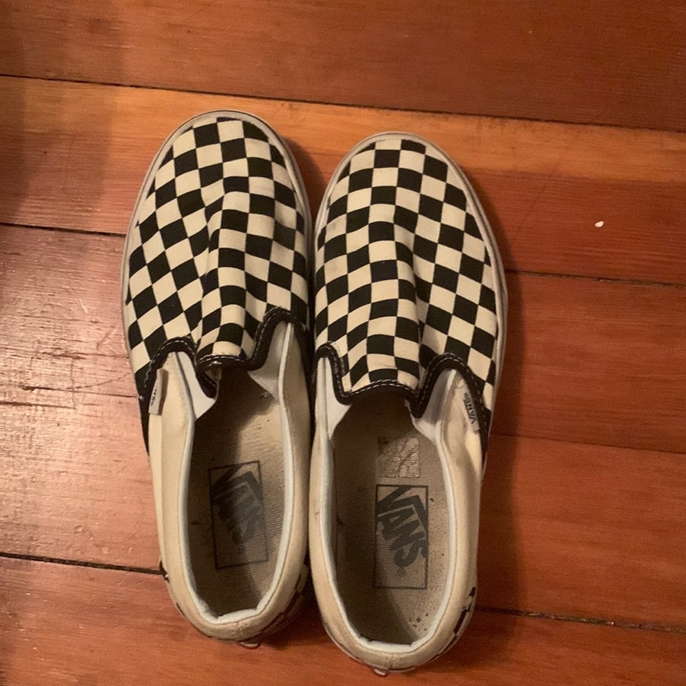 Checkered Vans (womens 7.5)